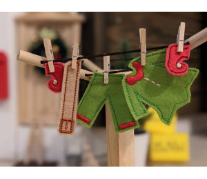 Stickserie ITH - Wichtelanzug Schuhe Hose Gürtel Jacke